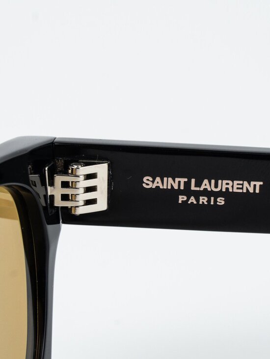 Saint Laurent Women Sunglasses Black Yellow Rectangle SL402 010 NEW AUTHENTIC main image 10